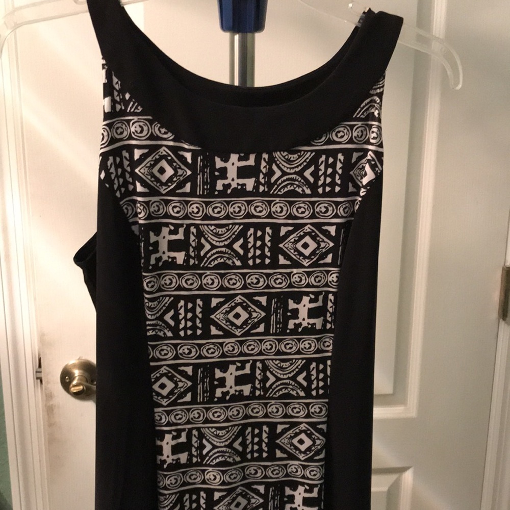 AB Studio sleeveless long black dress size M